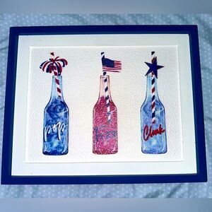 Decorative picture frame blue red white! Summer Heritage
